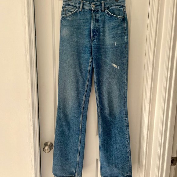 ACNE STUDIO 1977 Vintage Blue Jeans Size 28 / 34 Long - Picture 5 of 9